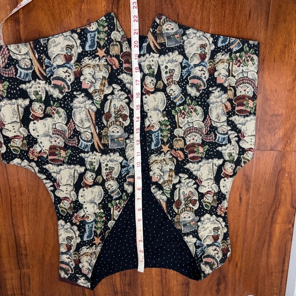 Christmas Snowman Vintage Vest Y2K - Picture 5 of 5